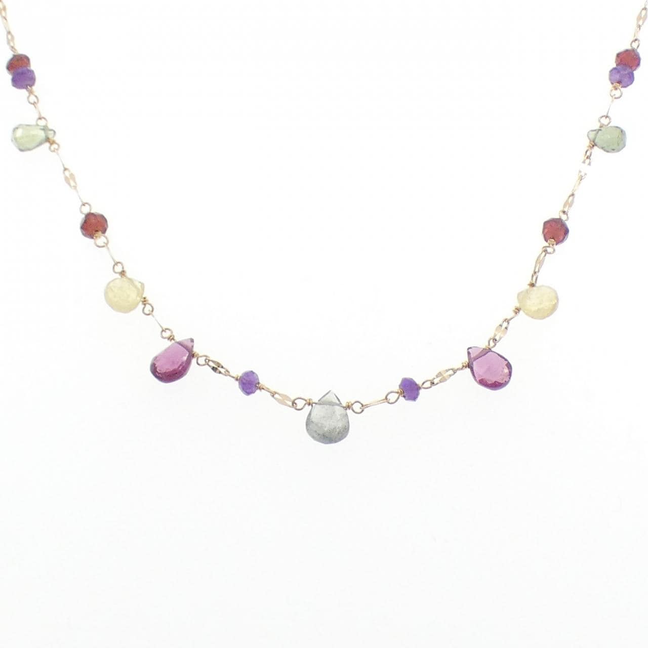 アガット カラーストーン ネックレス