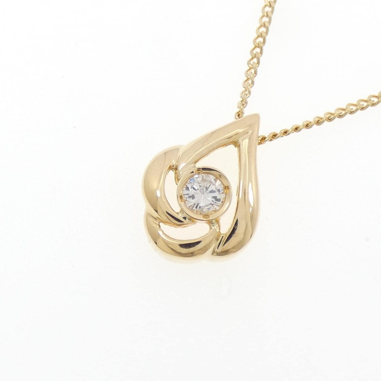 K18YG ダイヤモンド ネックレス 0.10CT