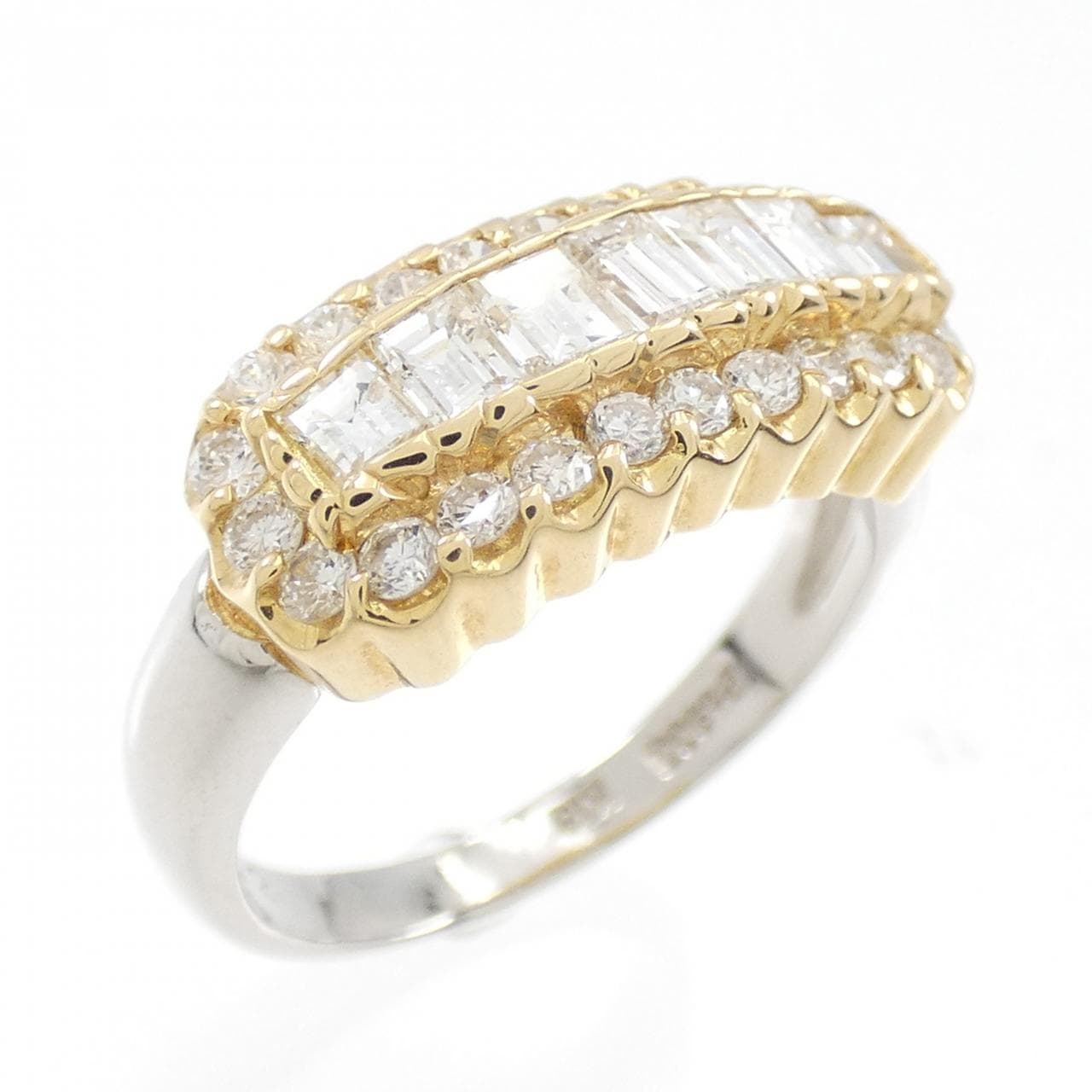 PT/K18YG ダイヤモンド リング 1.12CT
