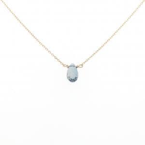 K18YG ブルートパーズ ネックレス