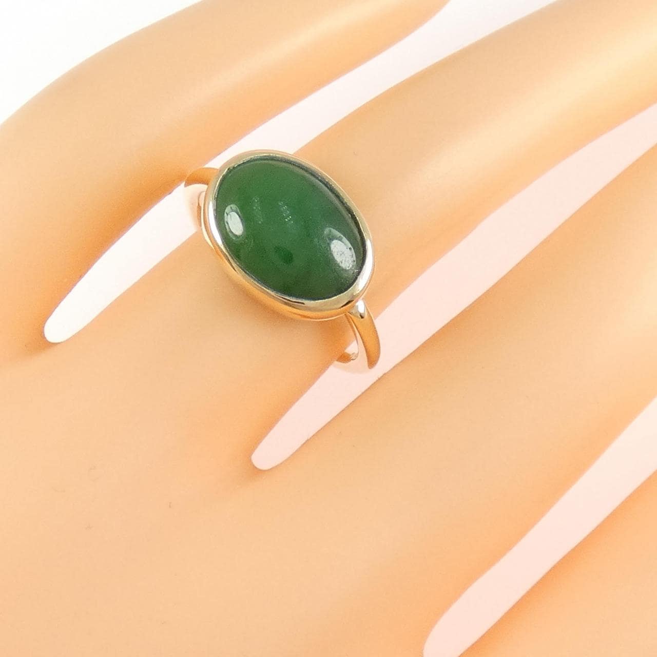 K10YG ヒスイ リング