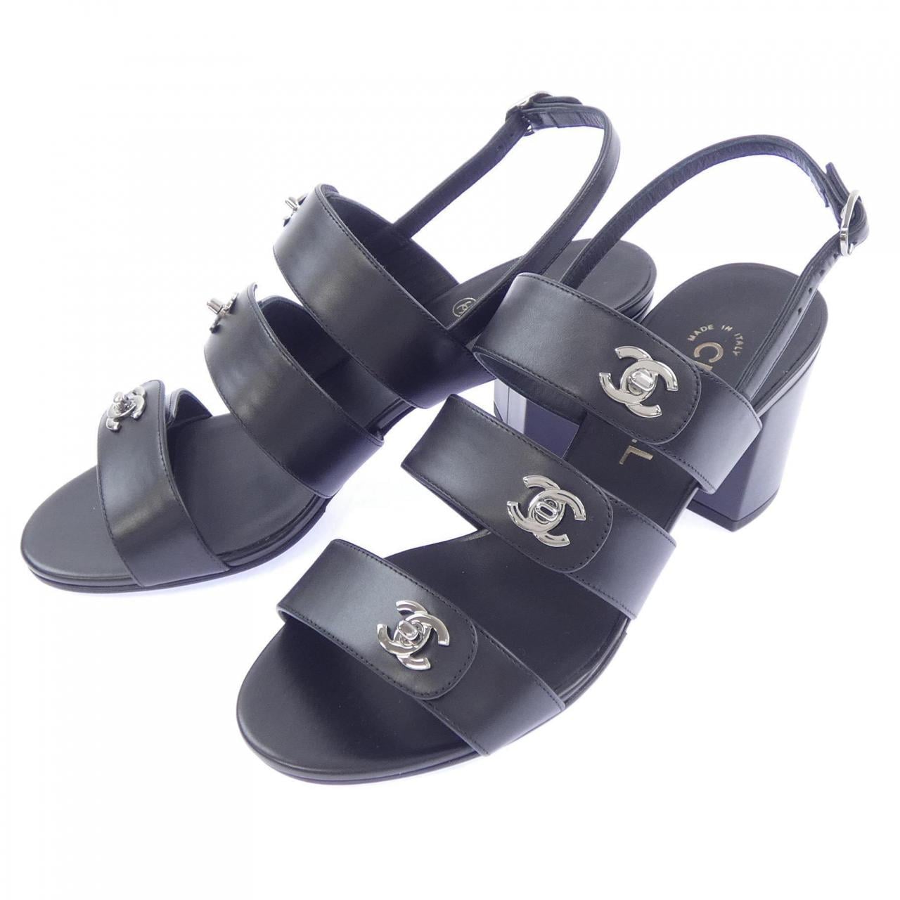 シャネル CHANEL ターンロック G32651X52176 サンダル