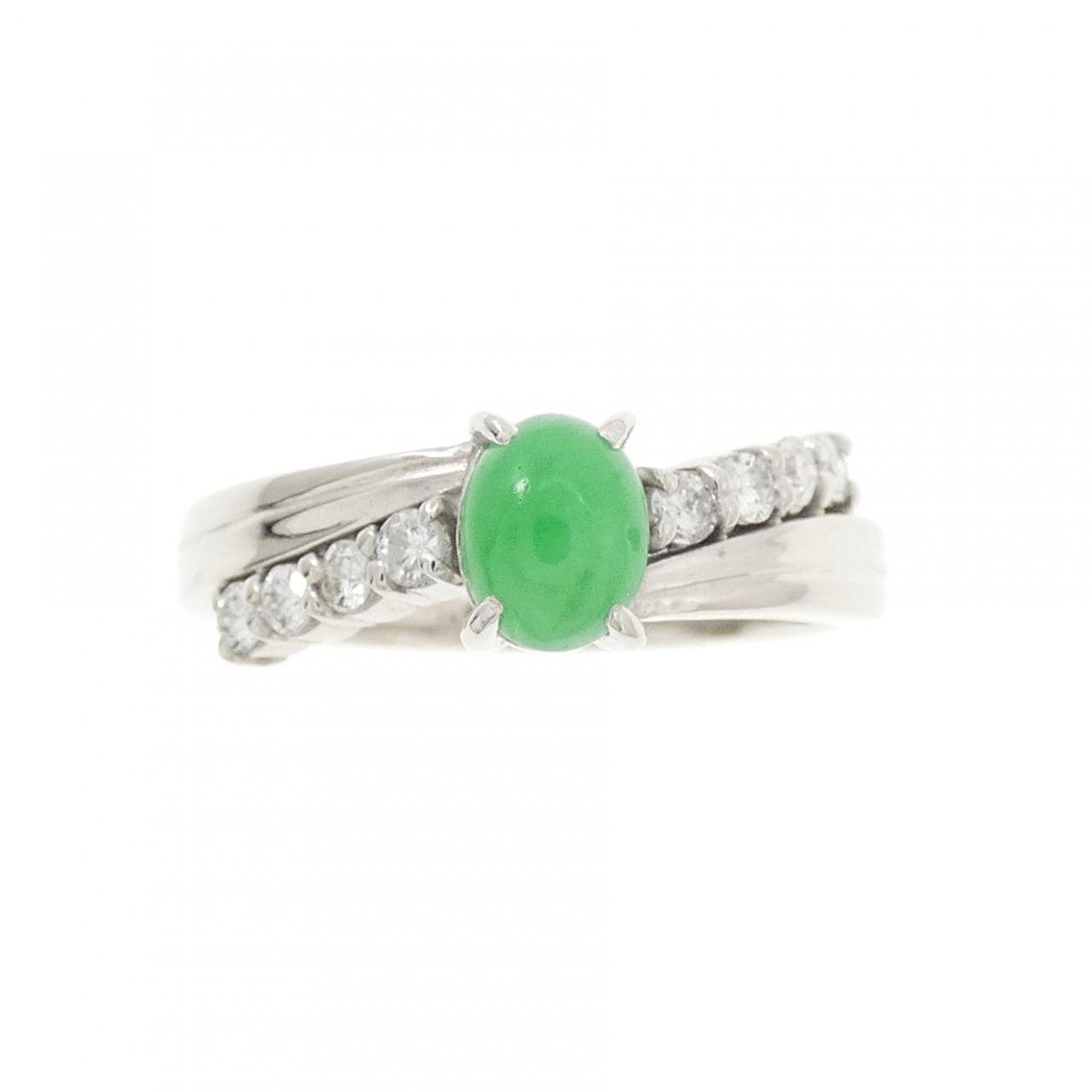 PT900 ヒスイ リング 0.59CT