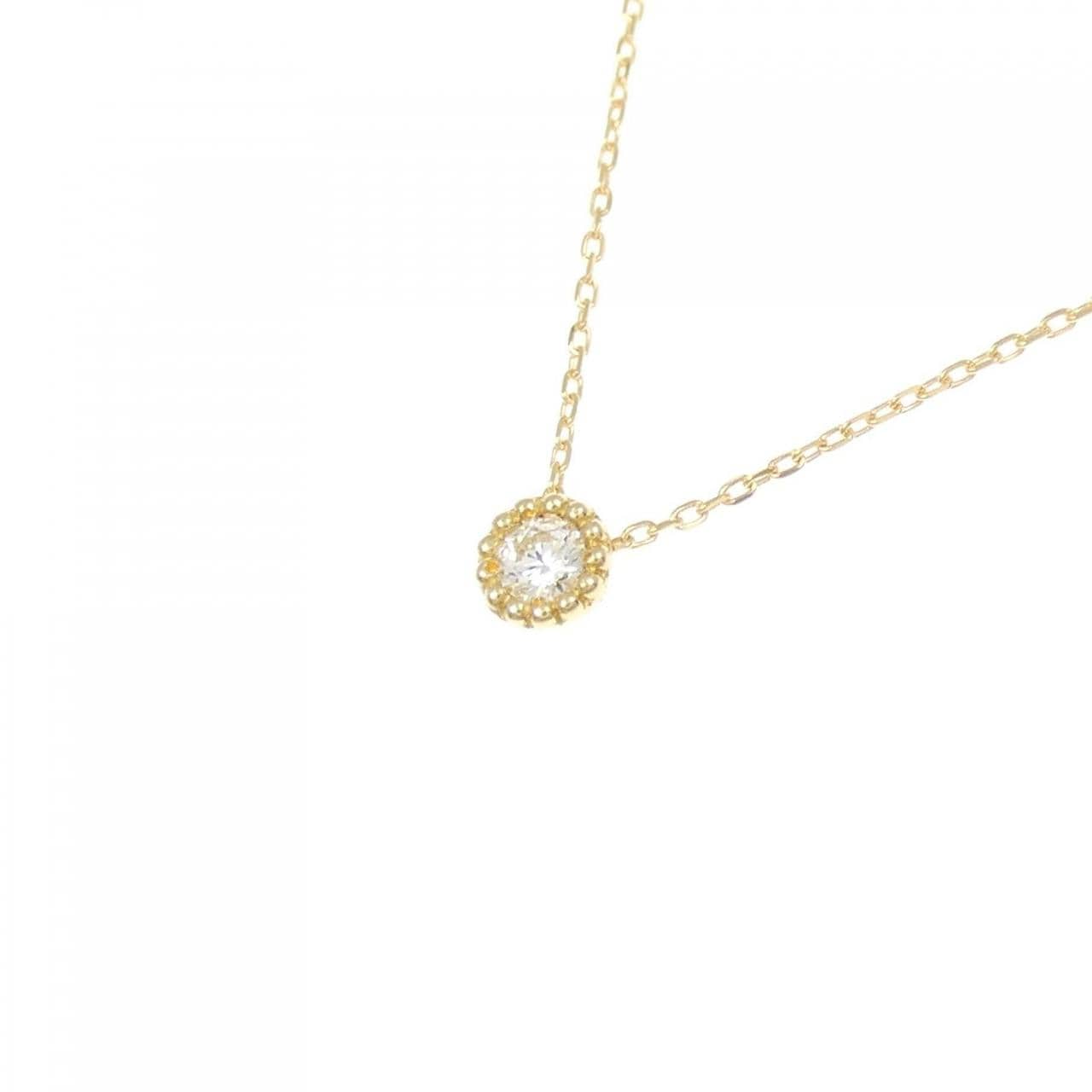 K18YG ダイヤモンド ネックレス 0.05CT