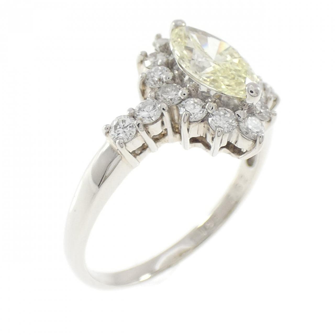 PT900 ダイヤモンド リング 1.128CT FLY VS2 マーキスカット