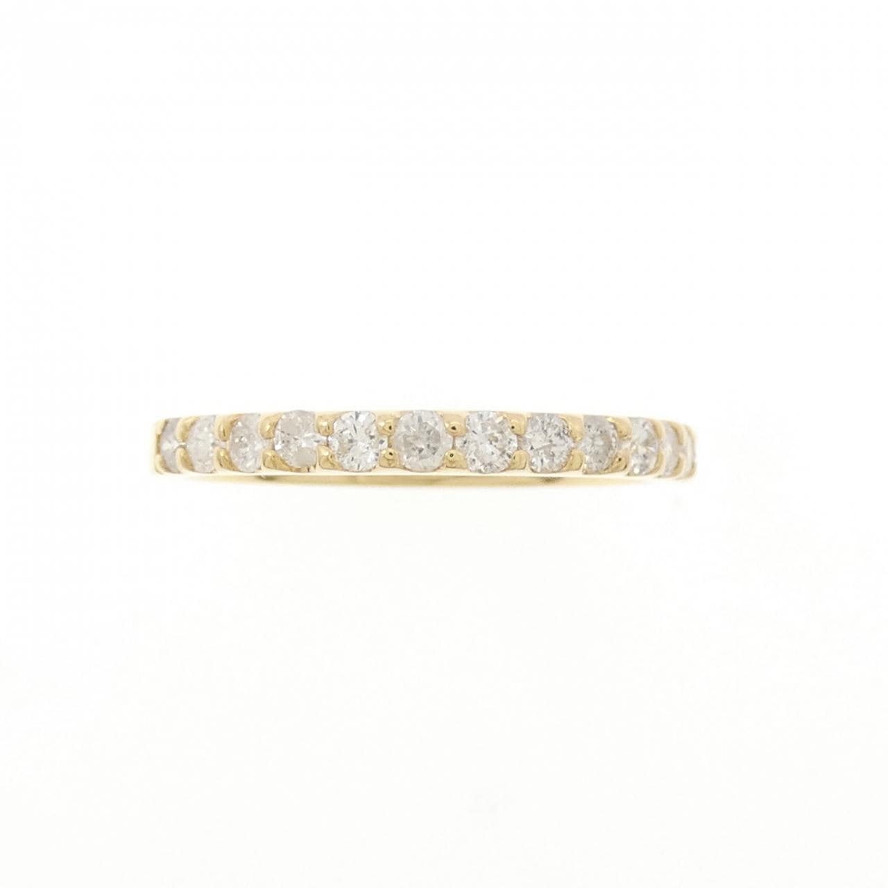 K18YG ハーフエタニティ ダイヤモンド リング 0.43CT