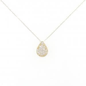 [BRAND NEW] K18YG Diamond necklace 0.20CT