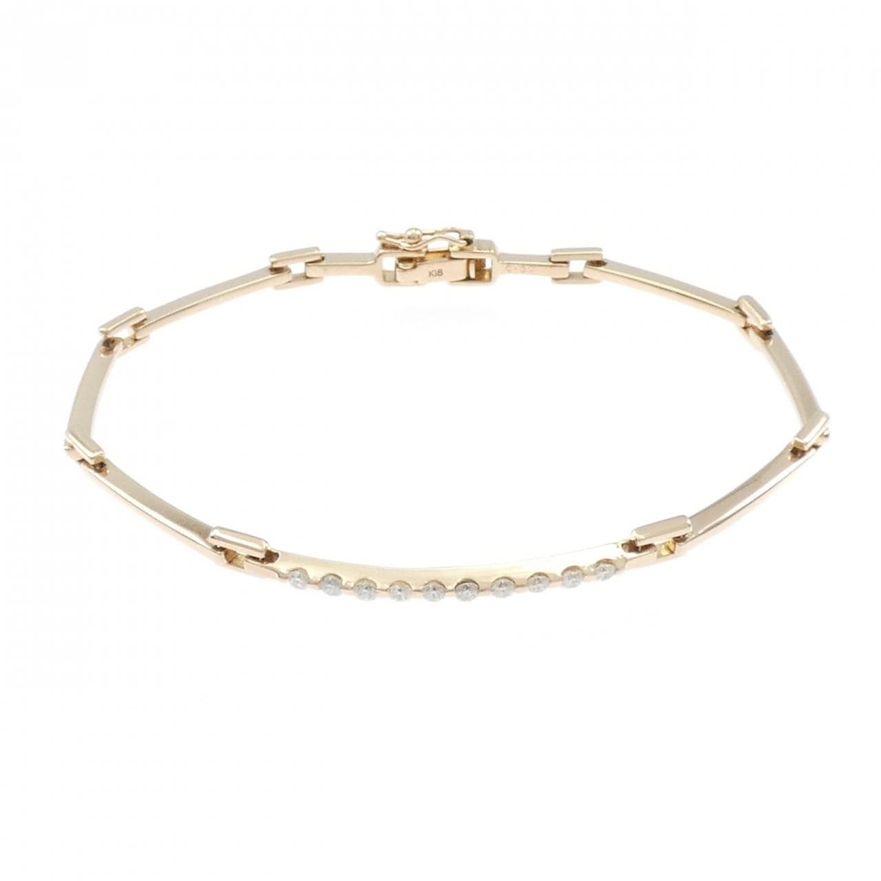 K18PG ダイヤモンド ブレスレット 0.30CT