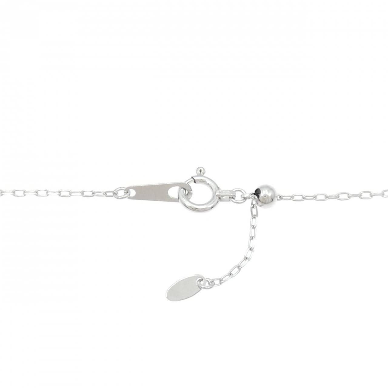 K18WG クロス ダイヤモンド ネックレス 0.40CT