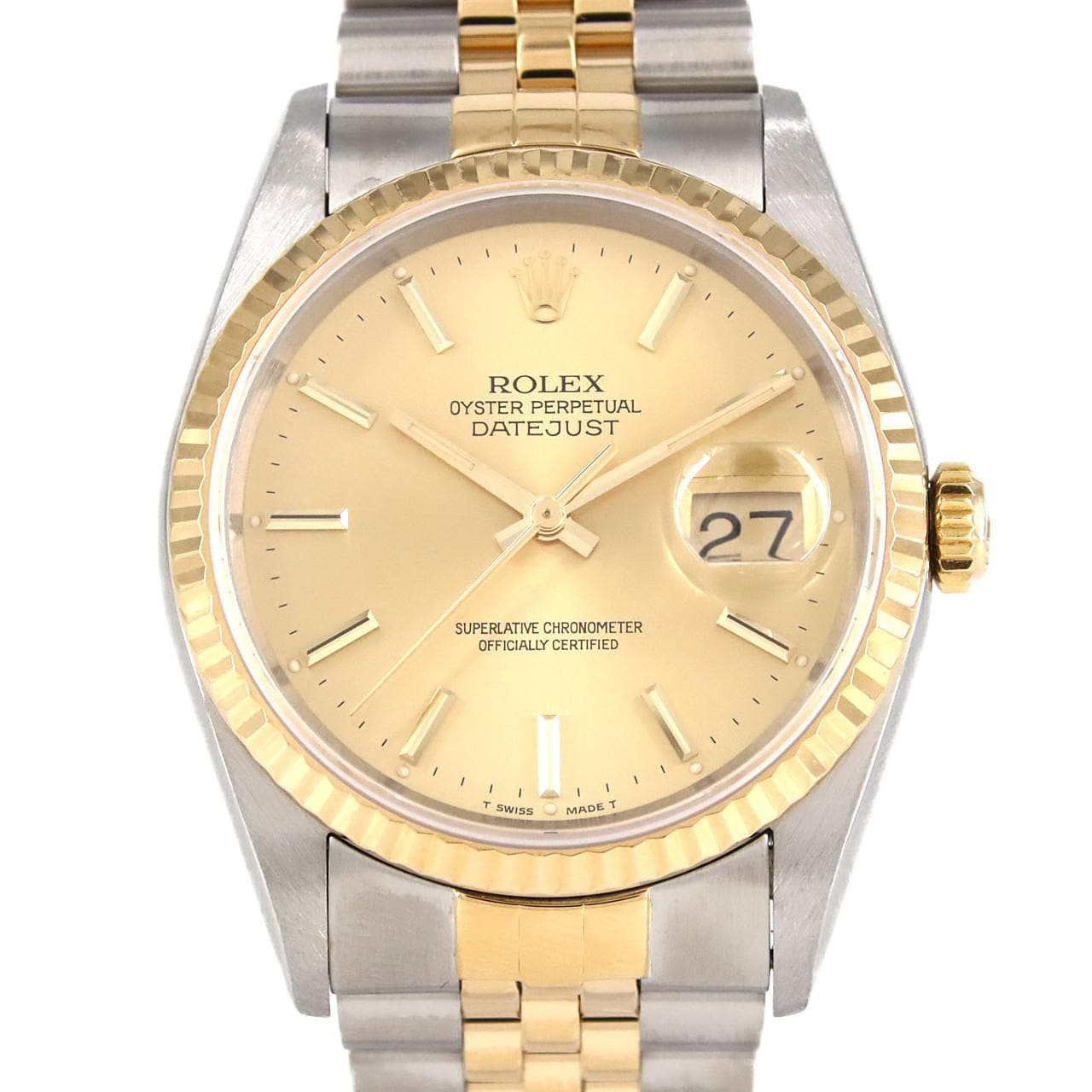 ロレックス デイトジャスト 16233 SSxYG 自動巻 C番