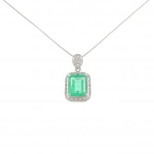 PT900/PT850 エメラルド ネックレス 2.02CT