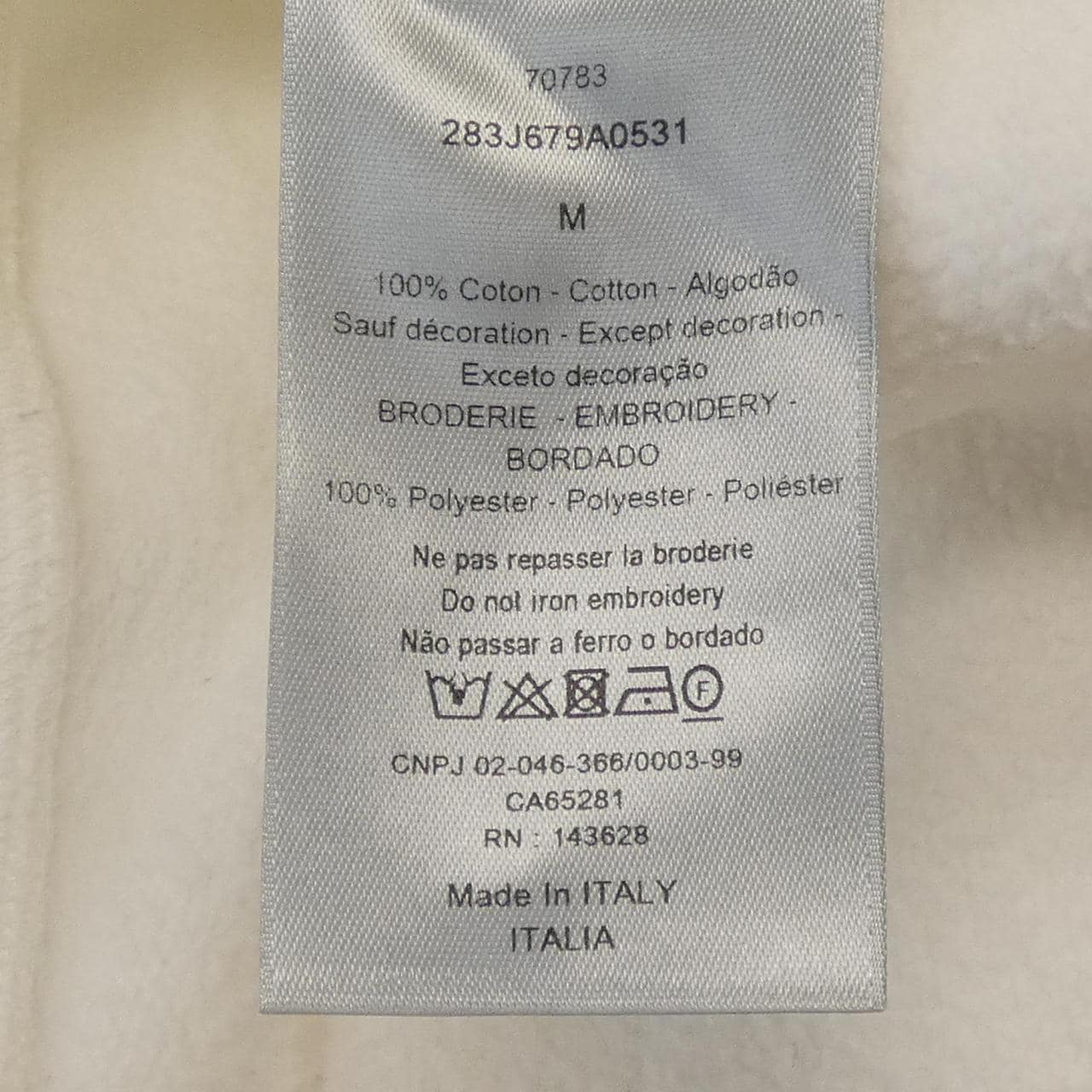 ディオール DIOR CACTUS JACK TRAVIS SCOTT 283J679A0531 スウェット