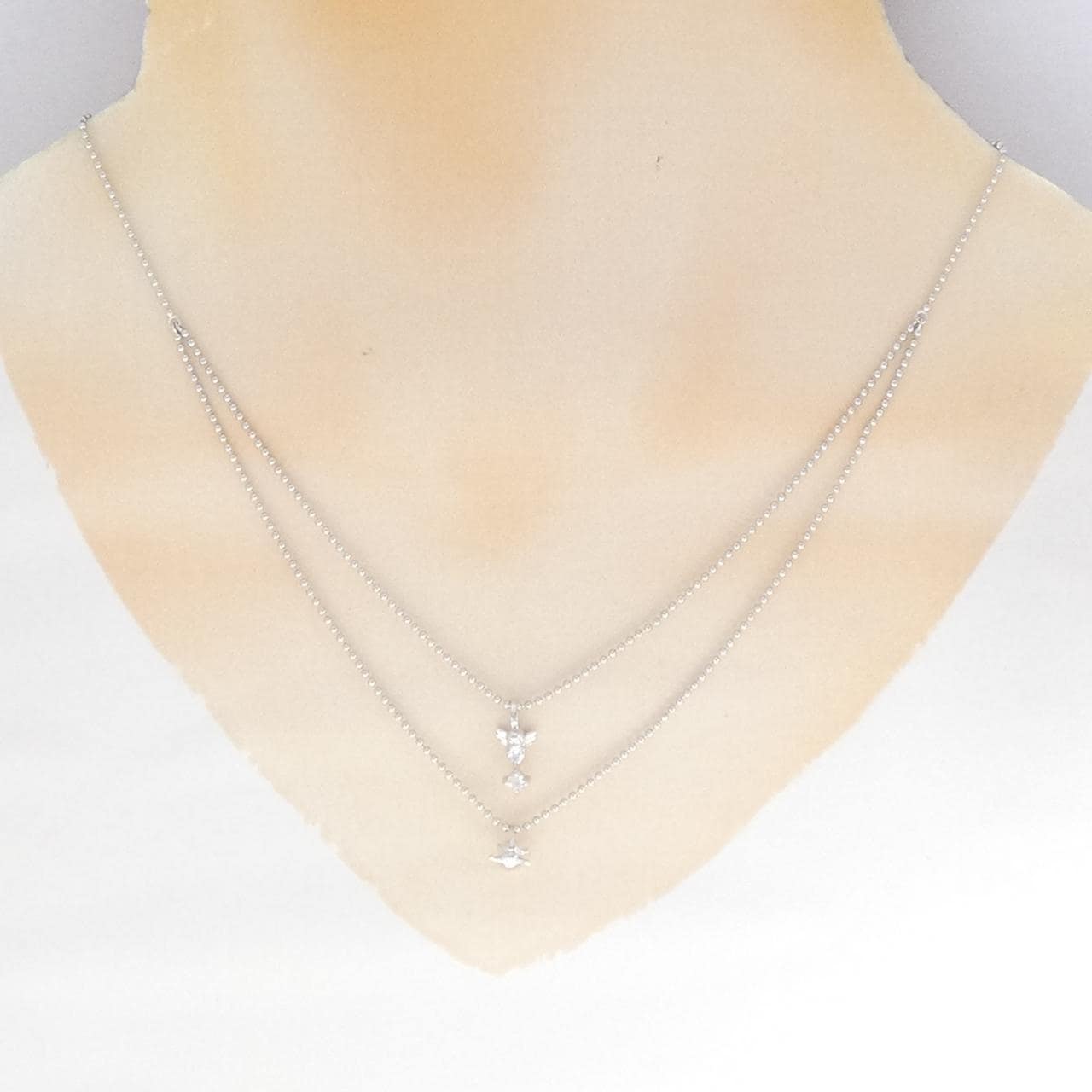 K14WG エンジェル ムーンストーン ネックレス