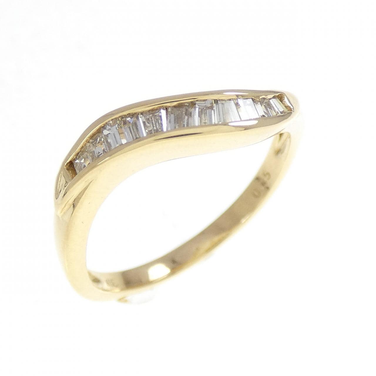 K18YG ダイヤモンド リング 0.35CT