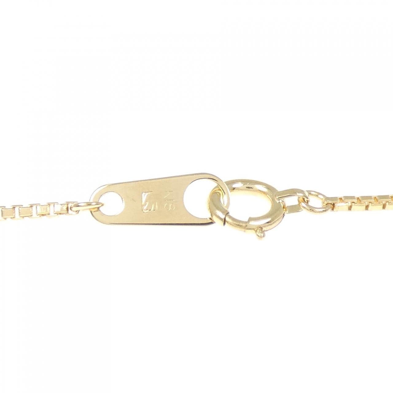 K18YG ダイヤモンド ネックレス 0.37CT