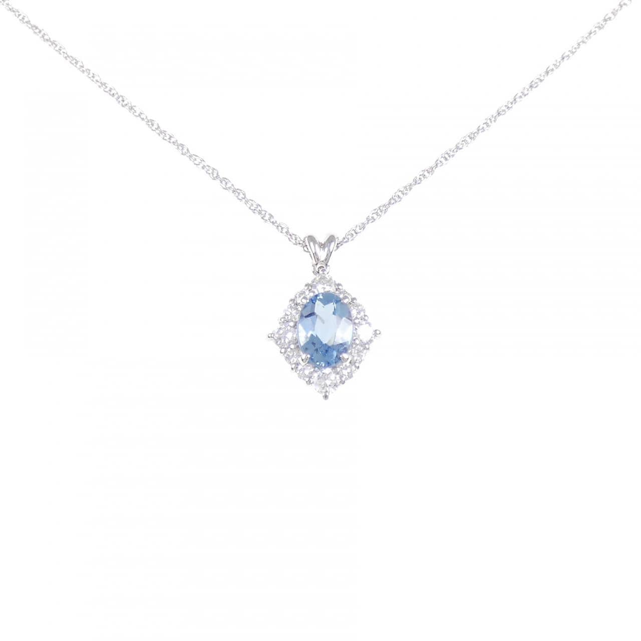 PT900/PT850 アクアマリン ネックレス 0.69CT