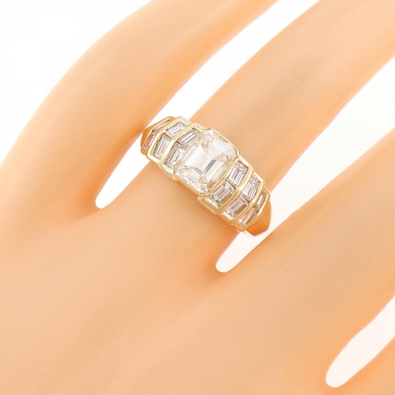 K18YG ダイヤモンド リング 1.159CT