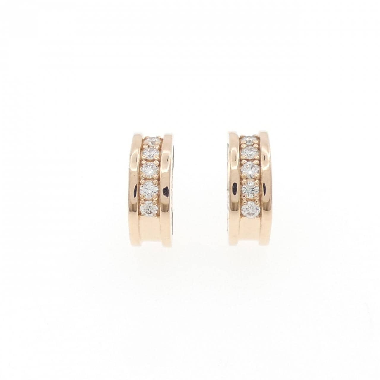 K18PG/PT900 ダイヤモンド ピアス 0.12CT