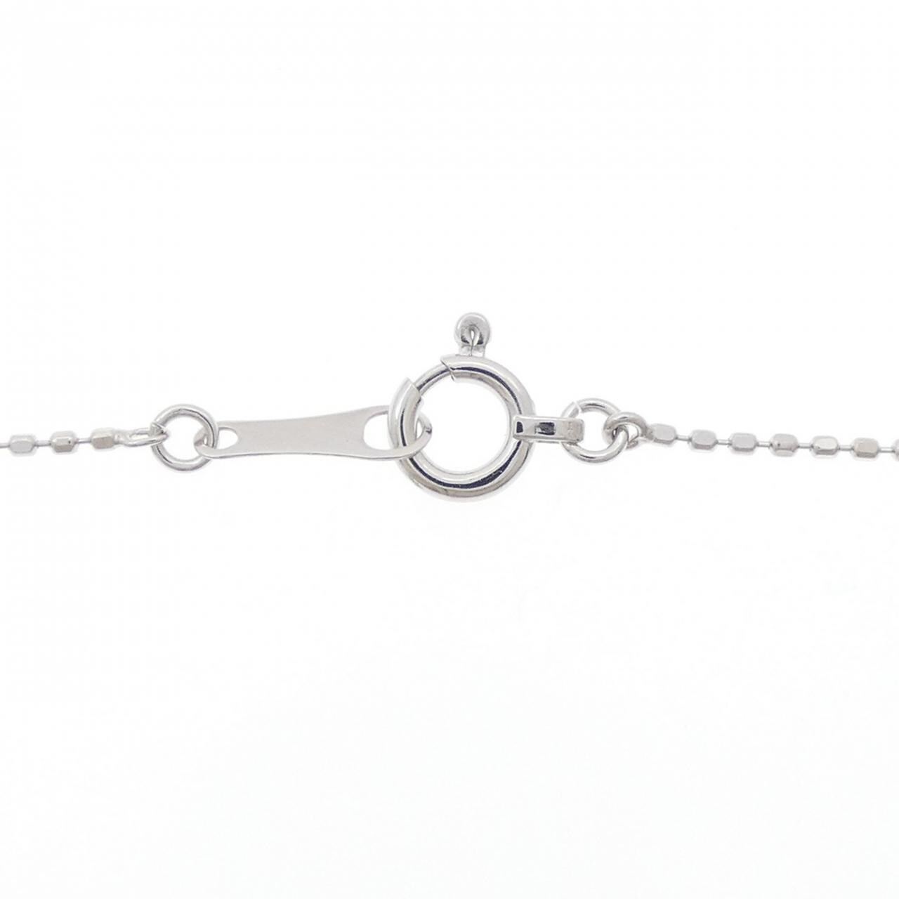 K18WG サファイヤ ネックレス 0.16CT