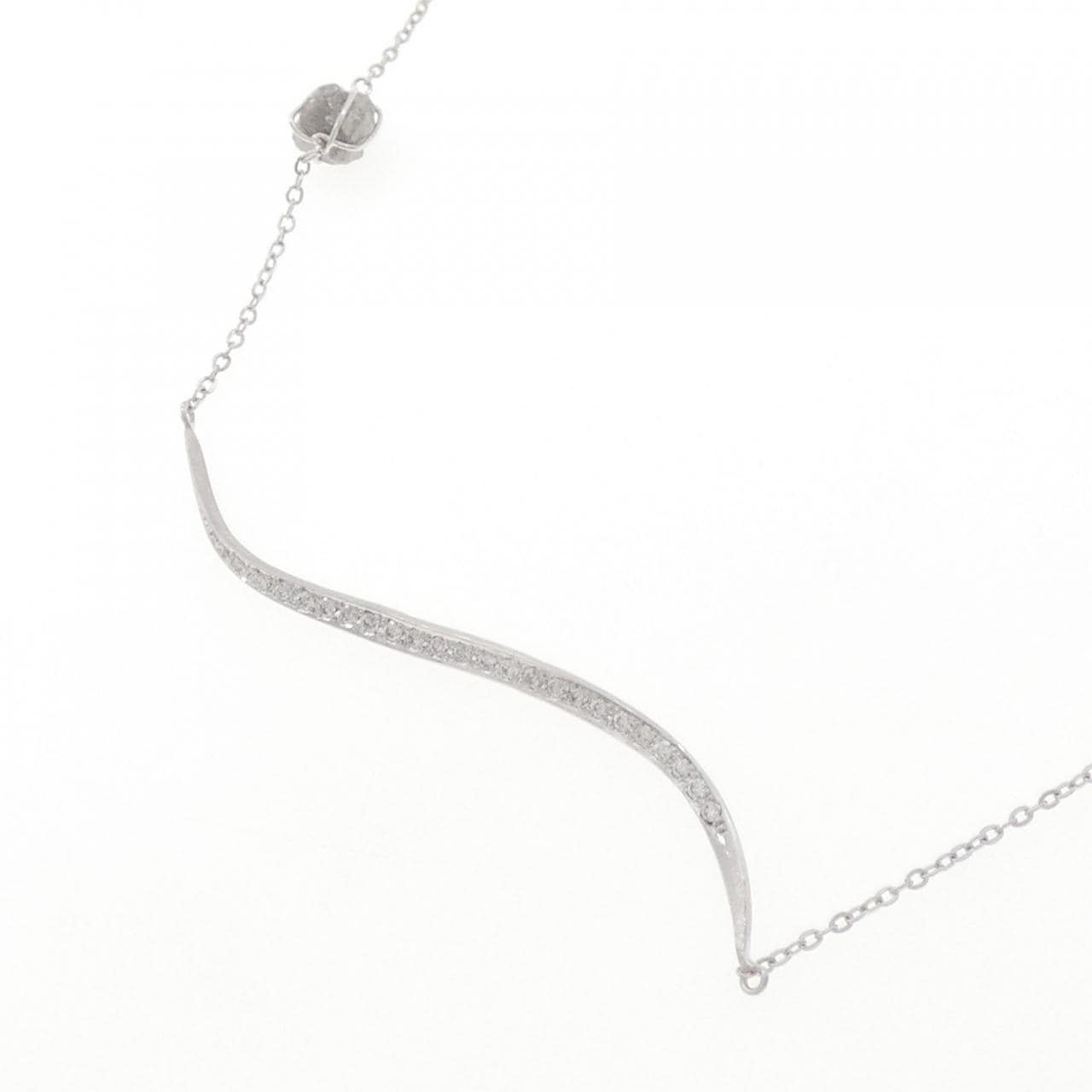 K18WG ダイヤモンド ネックレス 0.150CT