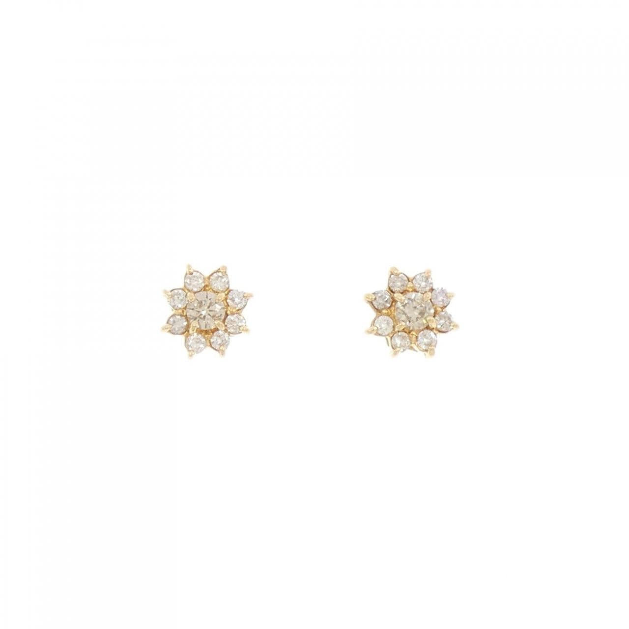 [BRAND NEW] K18YG Diamond earrings 0.20CT