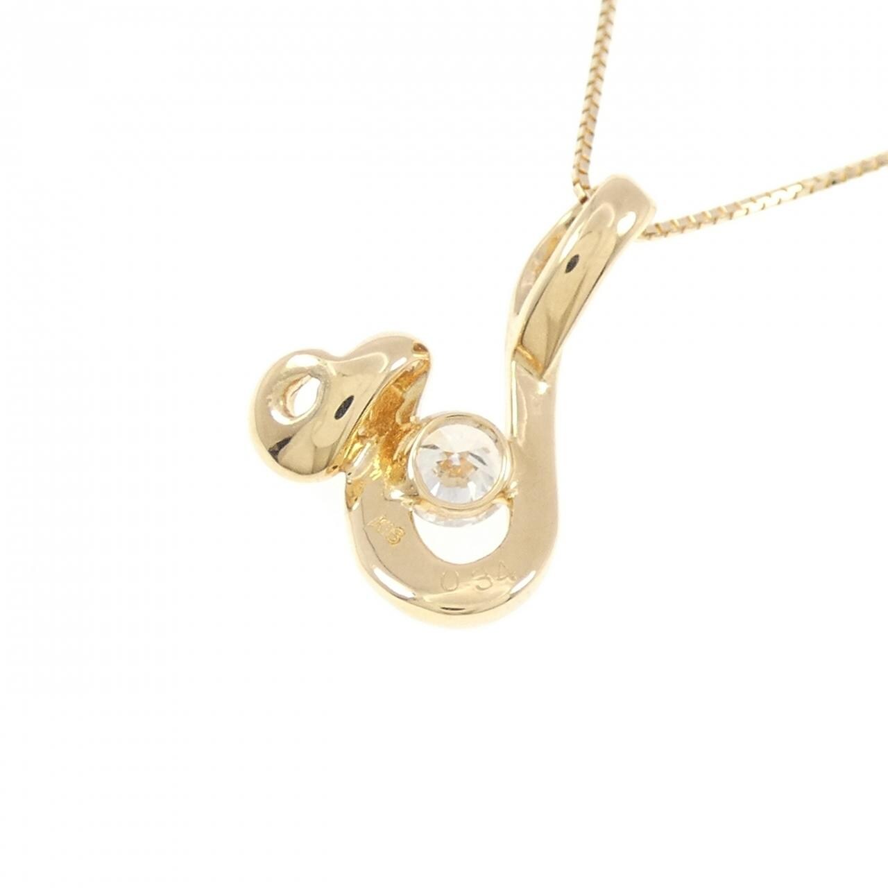 K18YG ダイヤモンド ネックレス 0.34CT