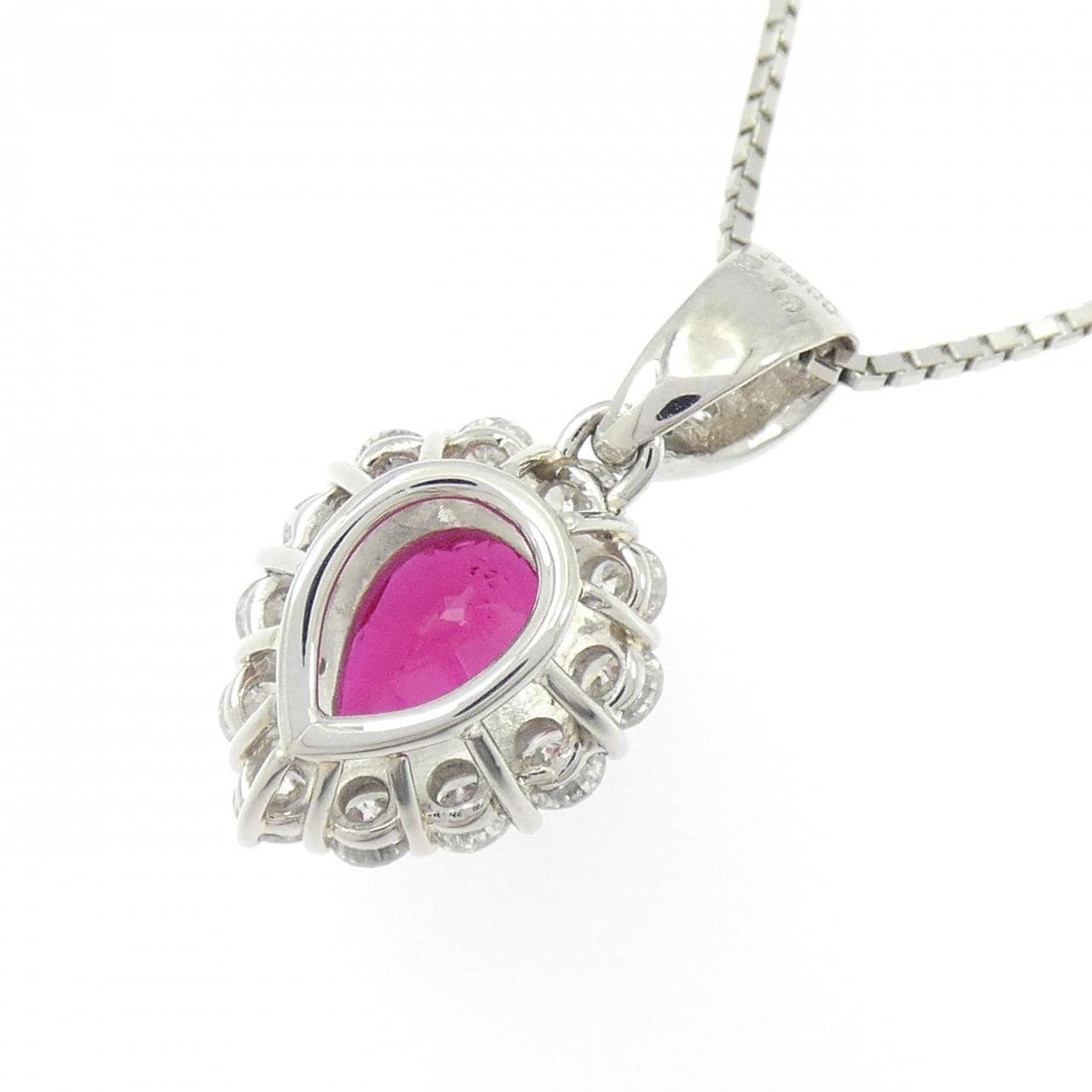 PT900/PT850 ルビー ネックレス 2.19CT タイ産