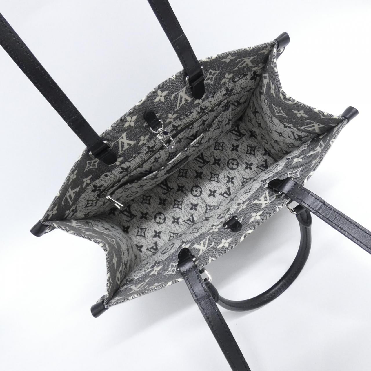 ルイヴィトン モノグラム ジャカード キャンバス オンザゴー MM M46448 バッグ