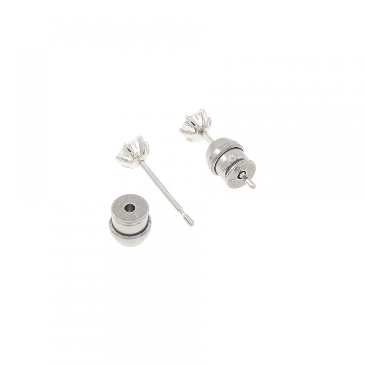 【リメイク】PT900/ST ダイヤモンド ピアス 0.206CT 0.210CT F VS1-2 VG-G