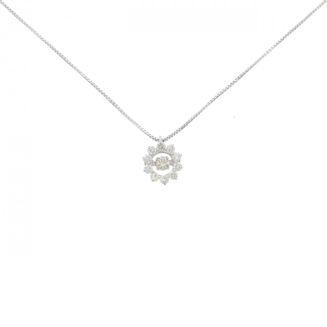 K18WG ダイヤモンド ネックレス 0.05CT
