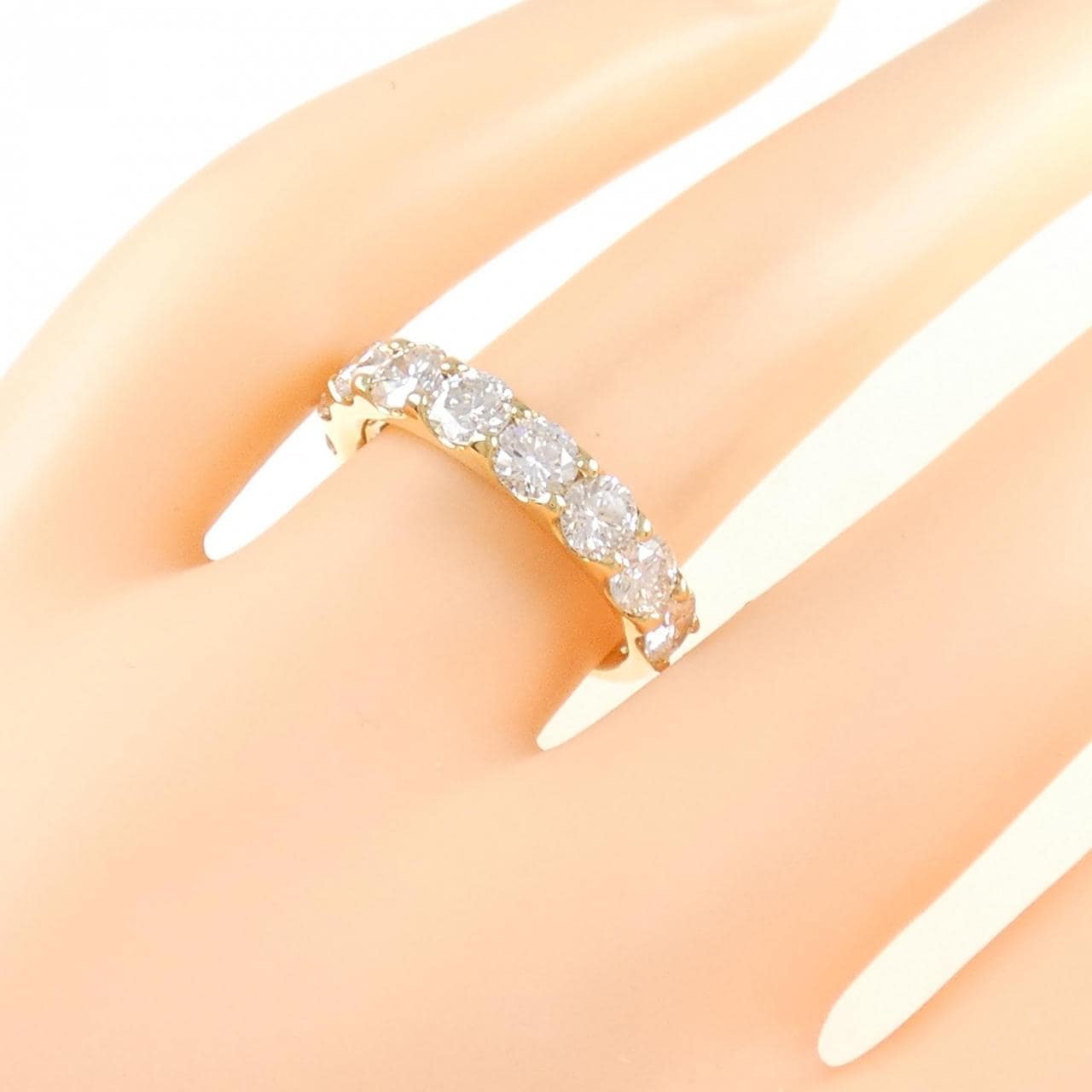 K18YG Diamond Ring 2.000CT G SI1-SI2 VG-GOOD