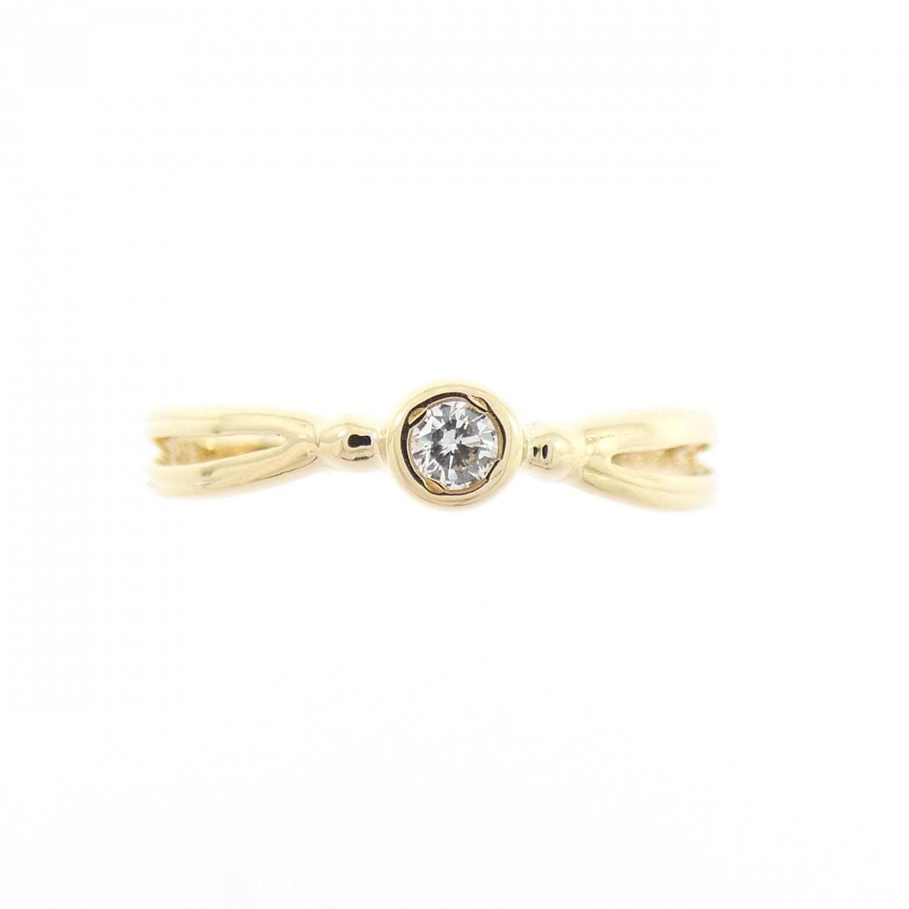K18YG ダイヤモンド リング 0.03CT