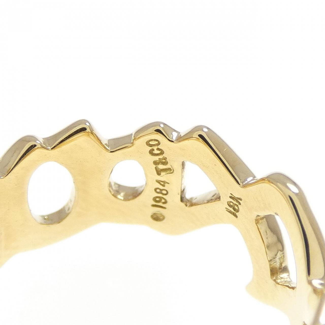 【ヴィンテージ】ティファニー ラブ&キス リング