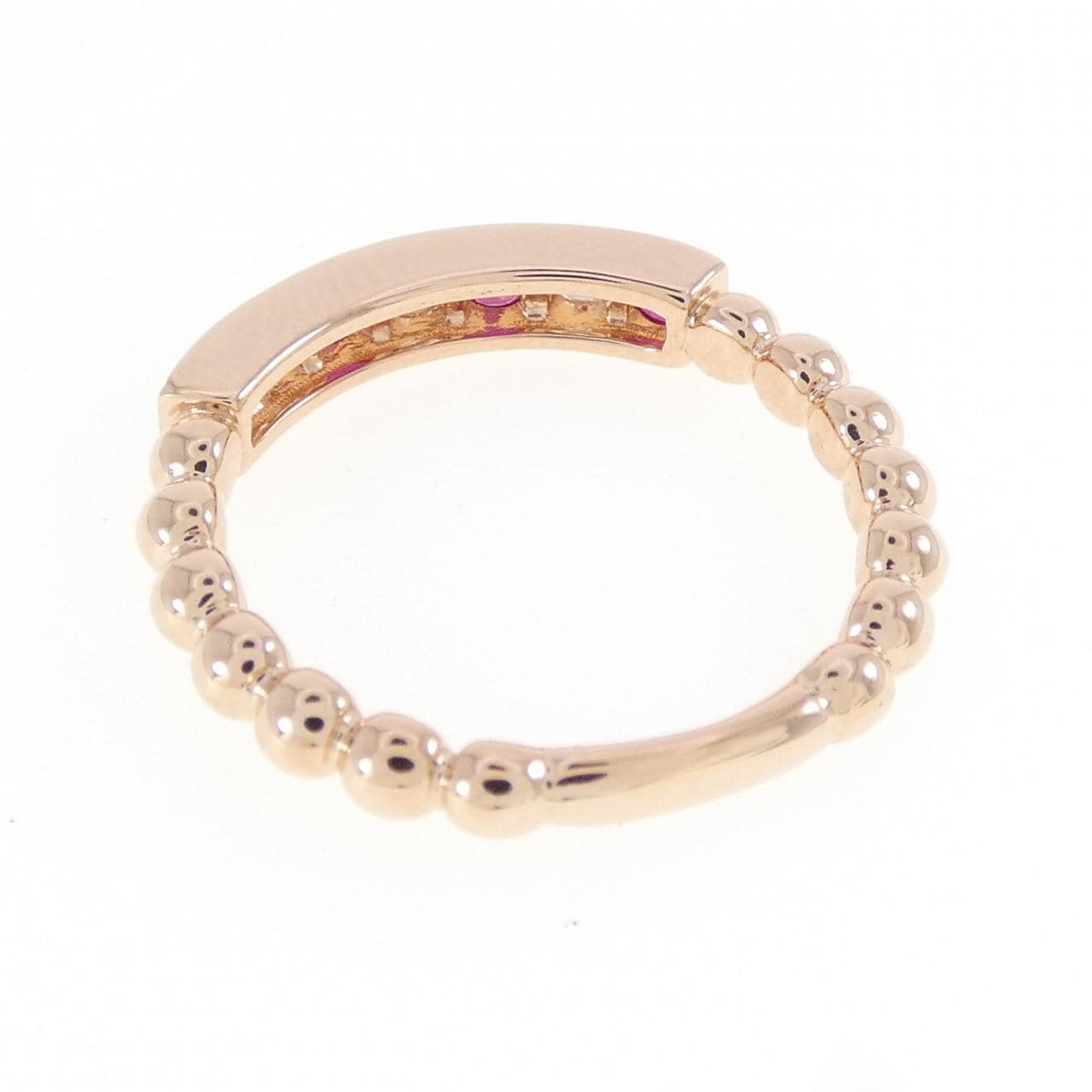 K18PG ルビー リング 0.32CT