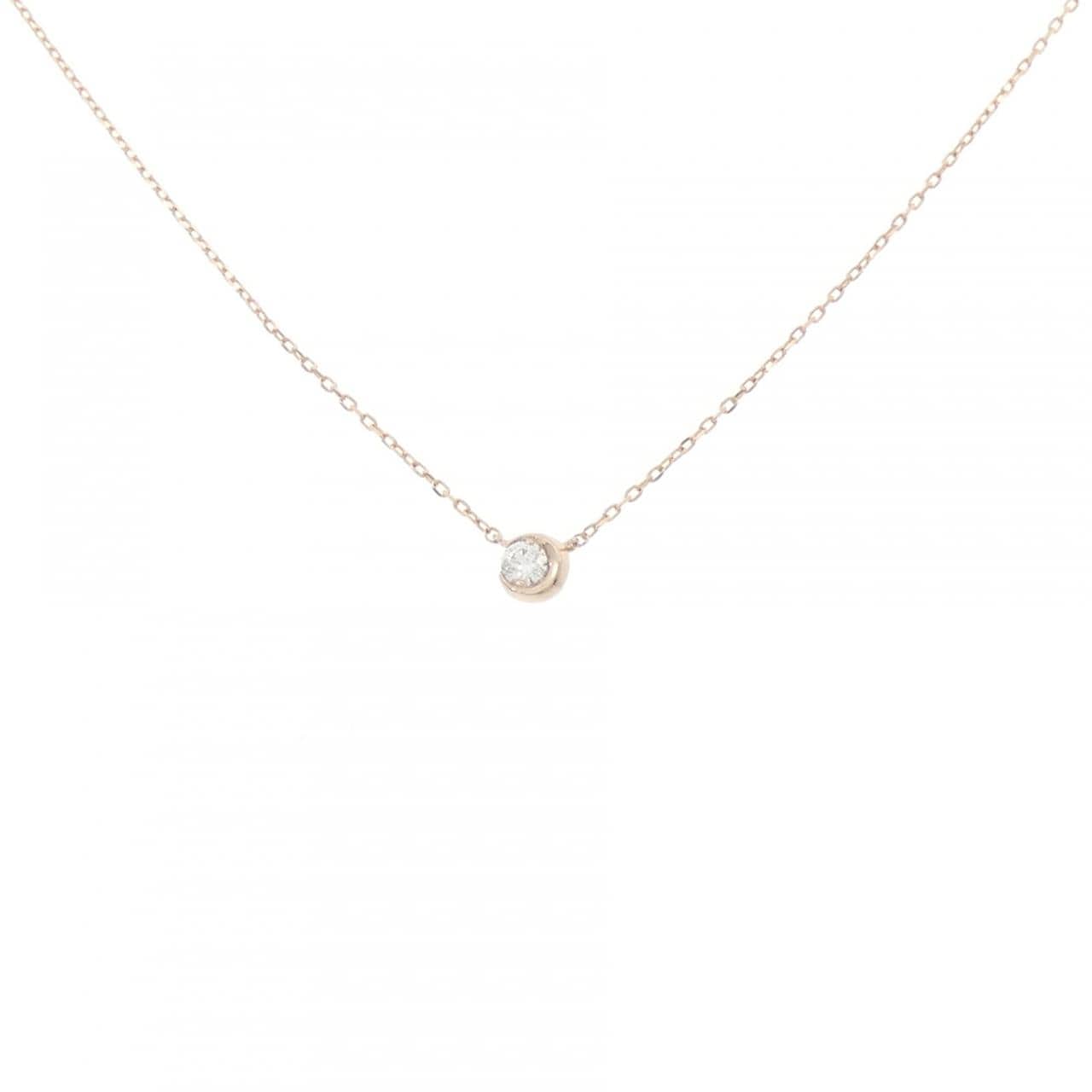スタージュエリー ムーンセッティング ネックレス 0.04CT