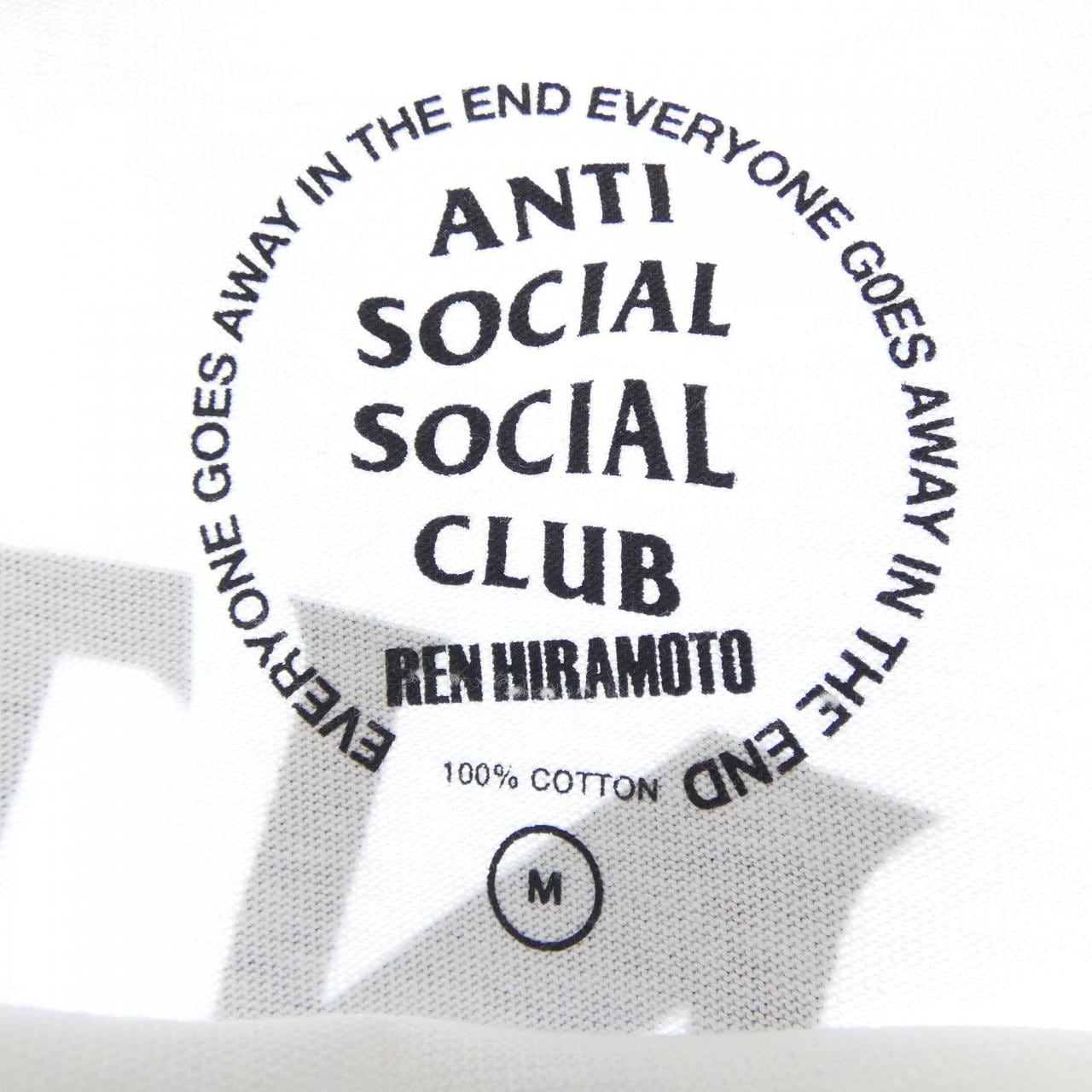 アンチソーシャルソーシャルクラブ ANTI SOCIAL SOCIAL CLUB REN HIRAMOTO Tシャツ