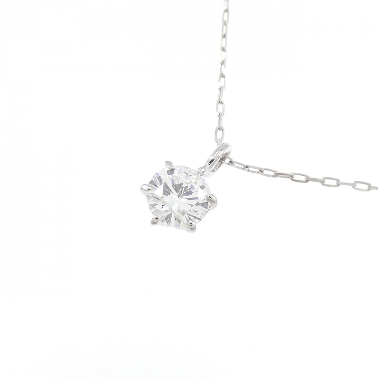 [再加工款] PT900单钻鑽石項鍊 0.20CT