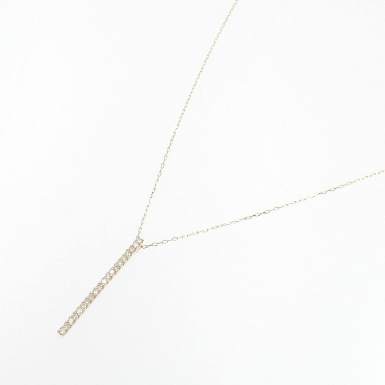 [BRAND NEW] K18YG Diamond necklace 0.10CT