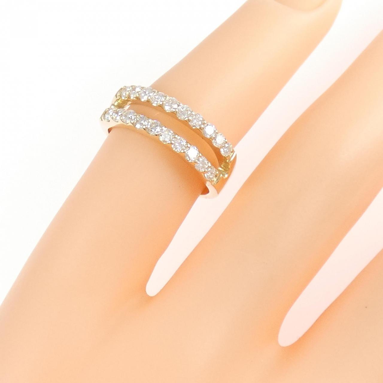 【リメイク】K10YG ダイヤモンド ピンキーリング 0.40CT