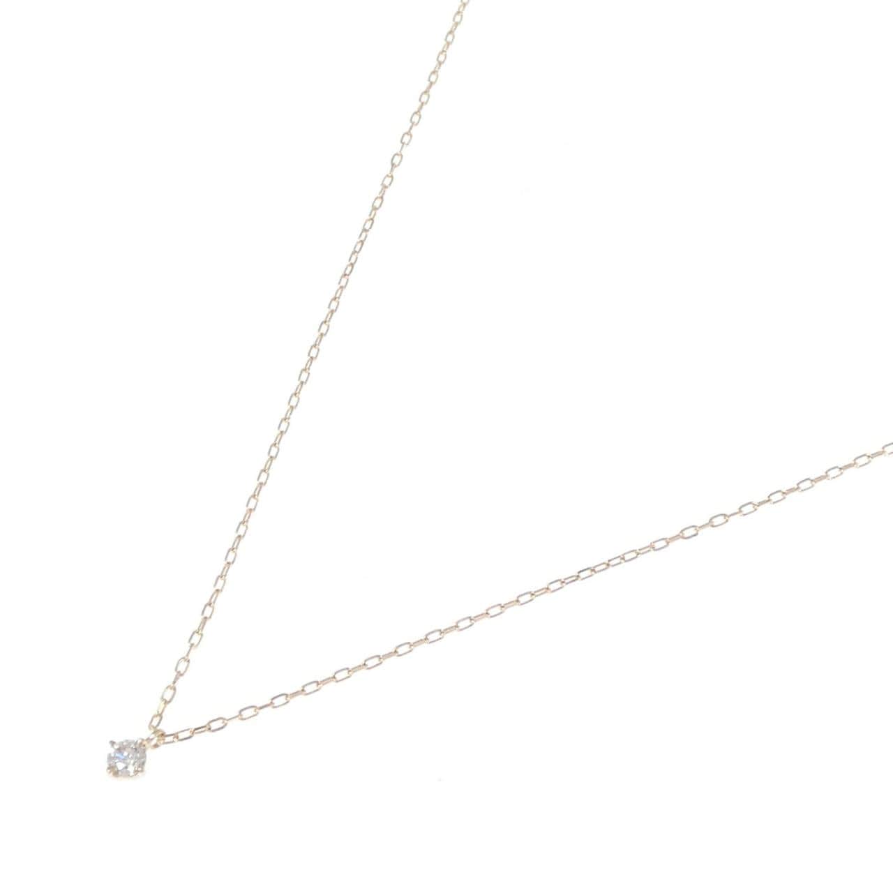 K18PG ダイヤモンド ネックレス 0.1CT