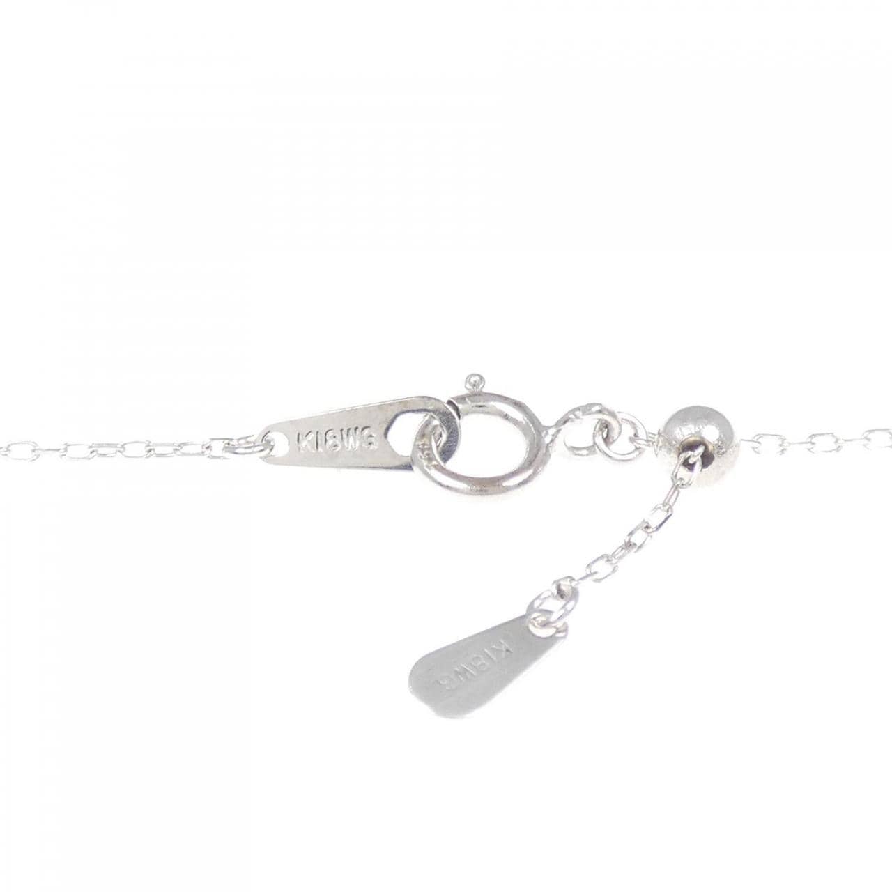 K18WG ダイヤモンド ネックレス 0.25CT