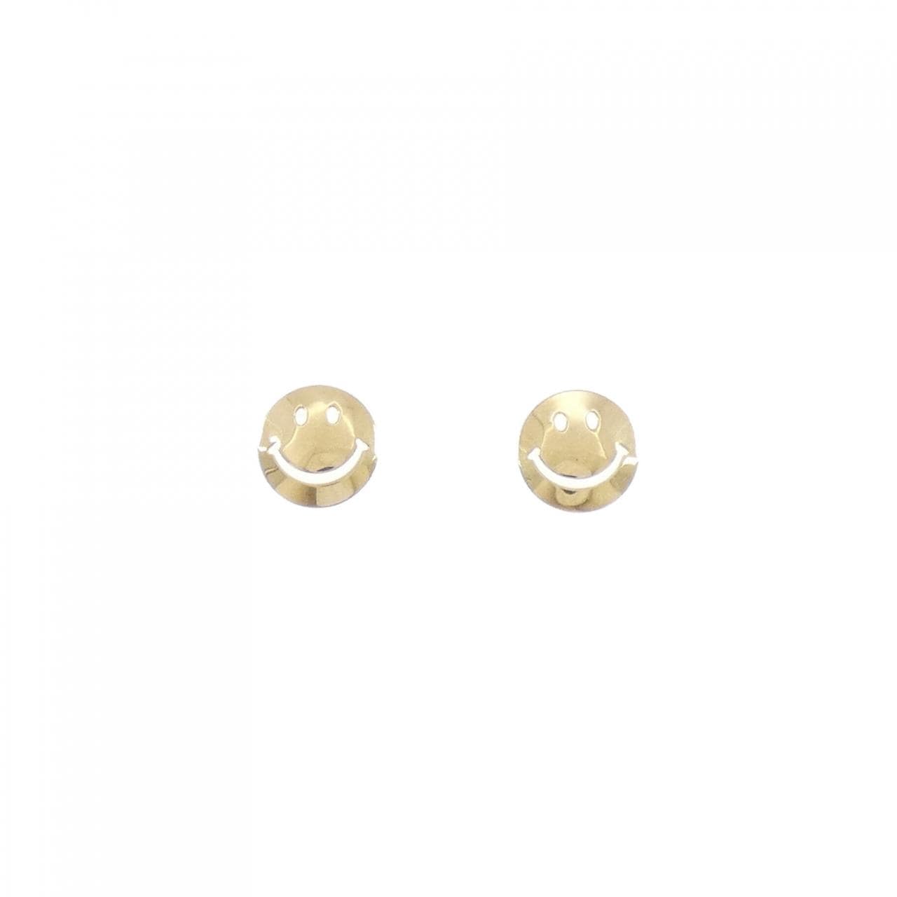 K18YG微笑耳環