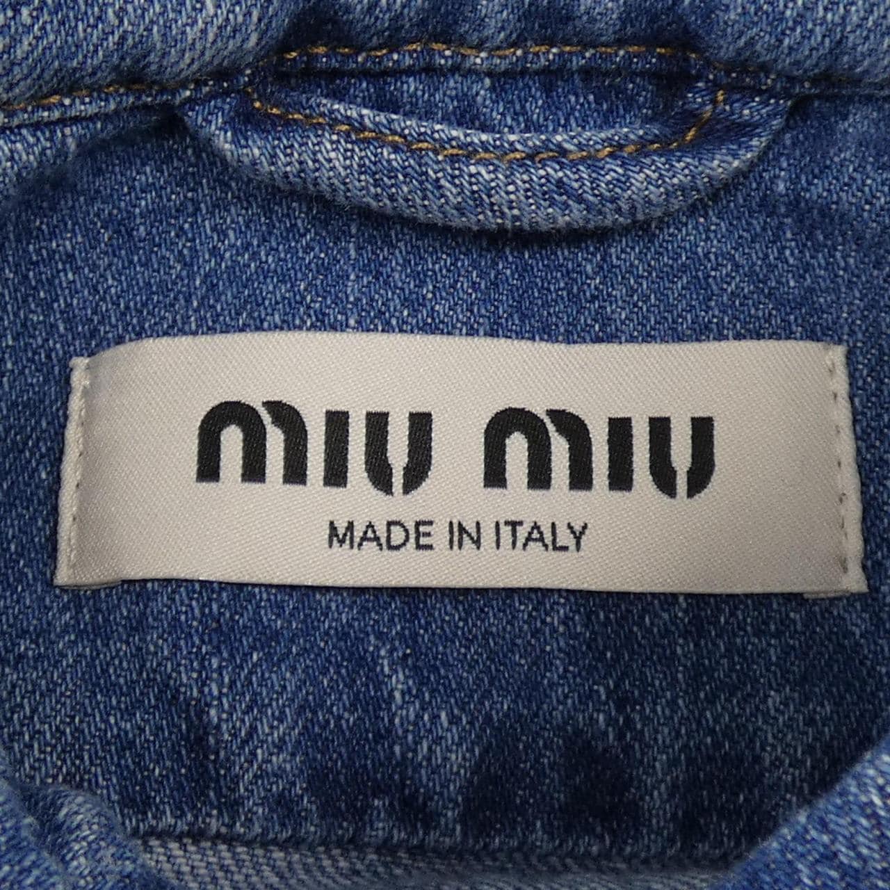 ミュウミュウ MIU MIU ウォッシュドデニム GWC132 SOOO 17GG シャツ