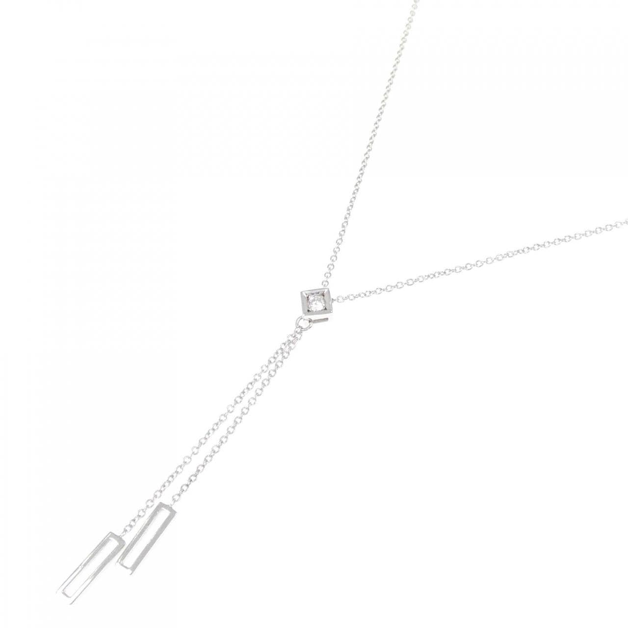 K18WG ダイヤモンド ネックレス 0.03CT