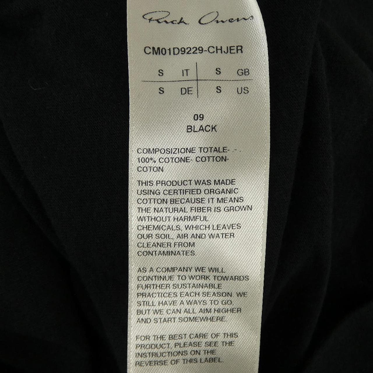リックオウエンス Rick owens CM01D9229-CHJER Tシャツ