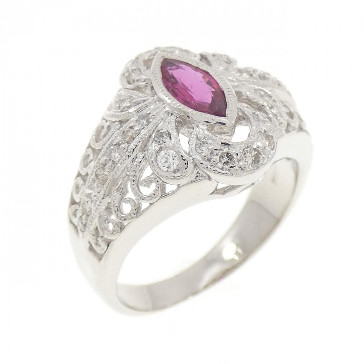 PT900 ルビー リング 0.43CT
