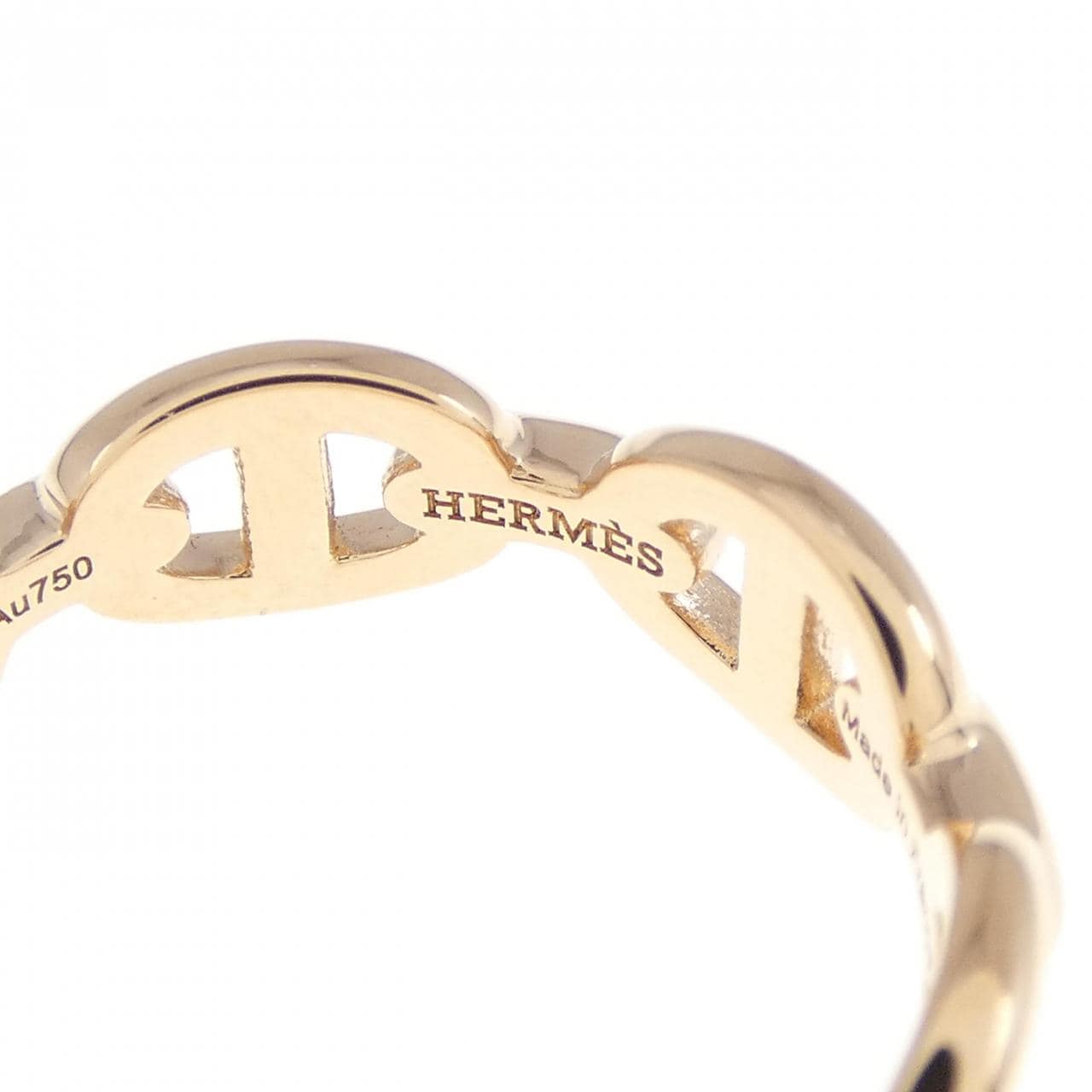 HERMES Chaine d&#39;Ancre Enchene Ring