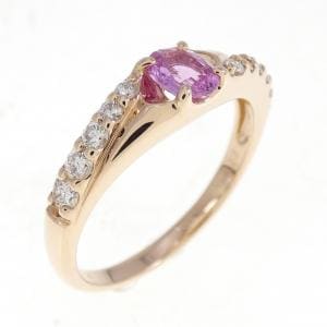 K18PG サファイヤ リング 0.34CT