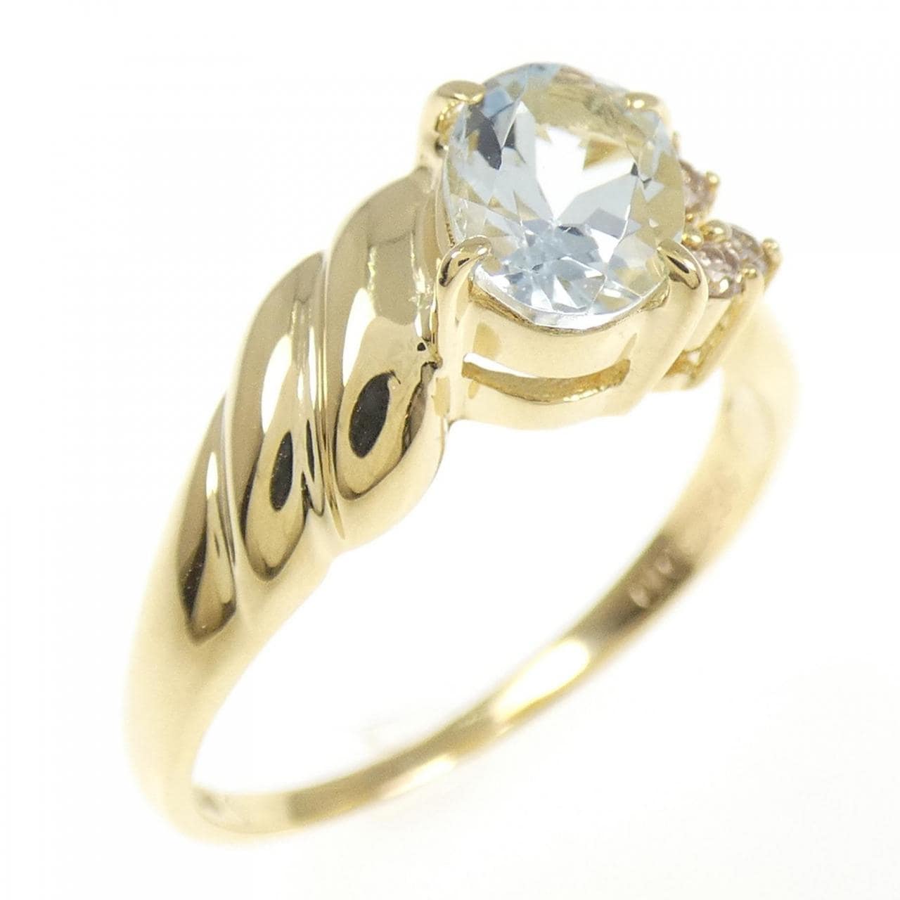 K18YG アクアマリン リング 0.67CT