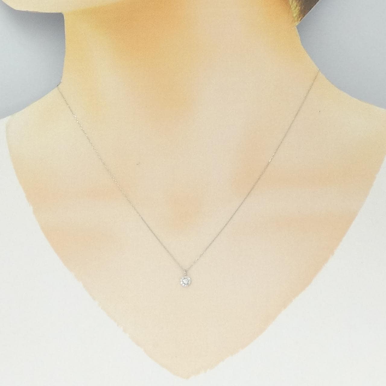 PT900 ダイヤモンド ネックレス 0.30CT